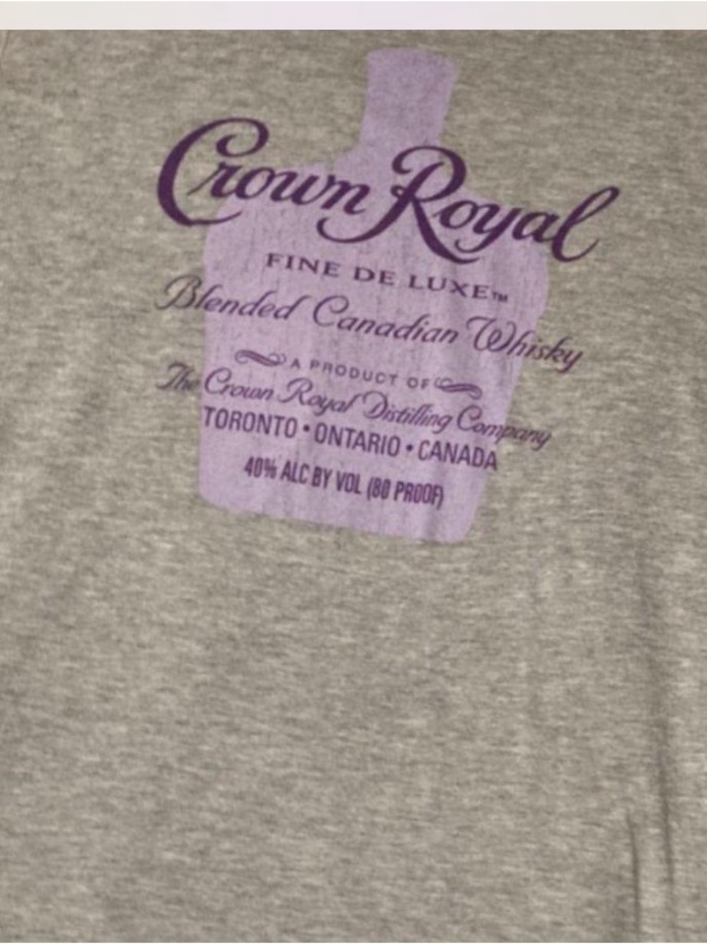 Women's Short Sleeve Tee - Heather Gray with Purple Logo